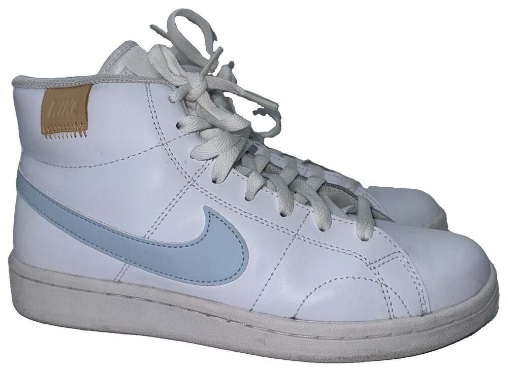 Nike Court Royale 2 Mid White Blue Tint Women’s 7.5 CT1725-106 w/ Box